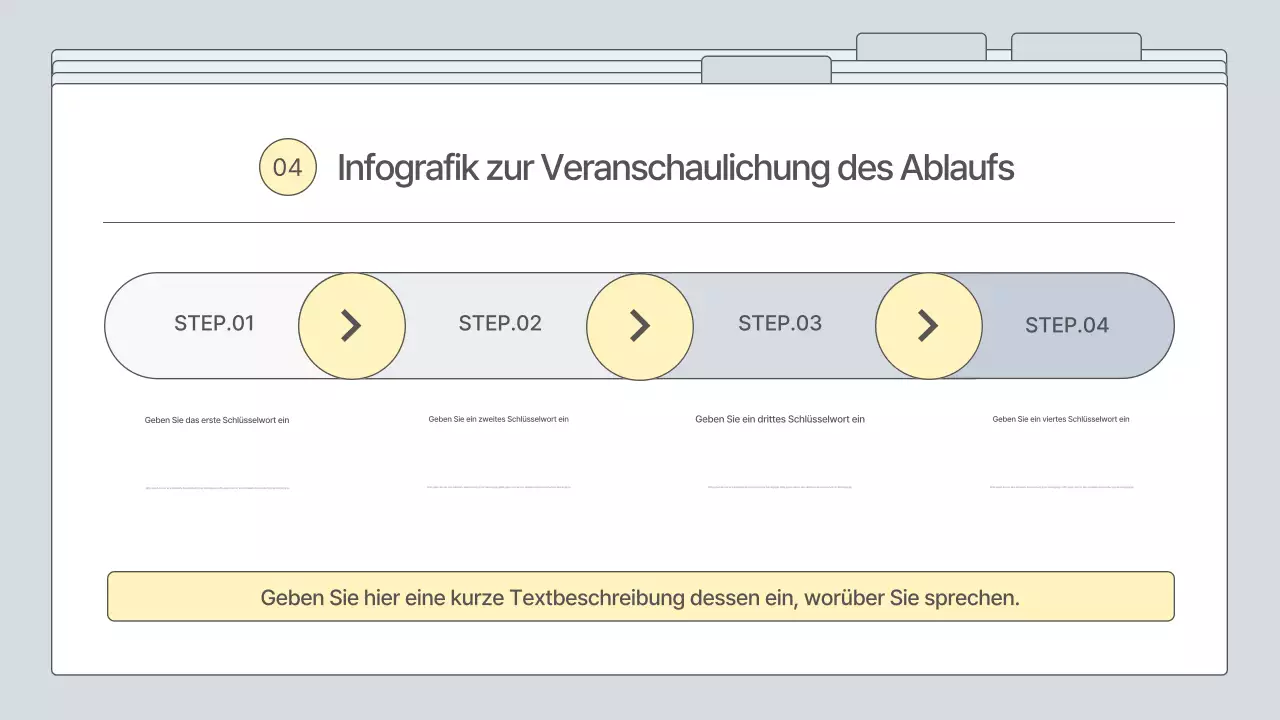 Ein einfacher, grauer Geschäftsplan