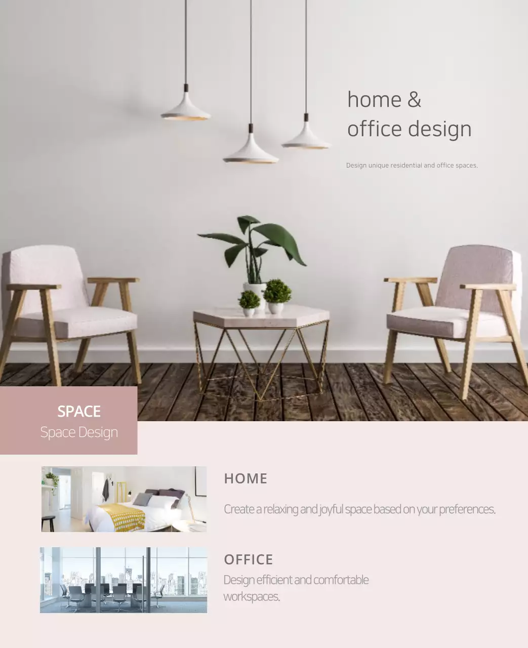 Kalender interior minimalis berwarna krem