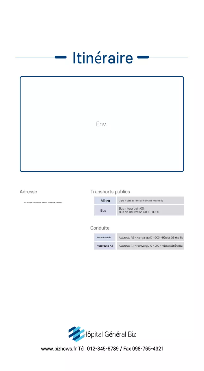 Calendrier promotionnel d'hôpital simple blanc marine