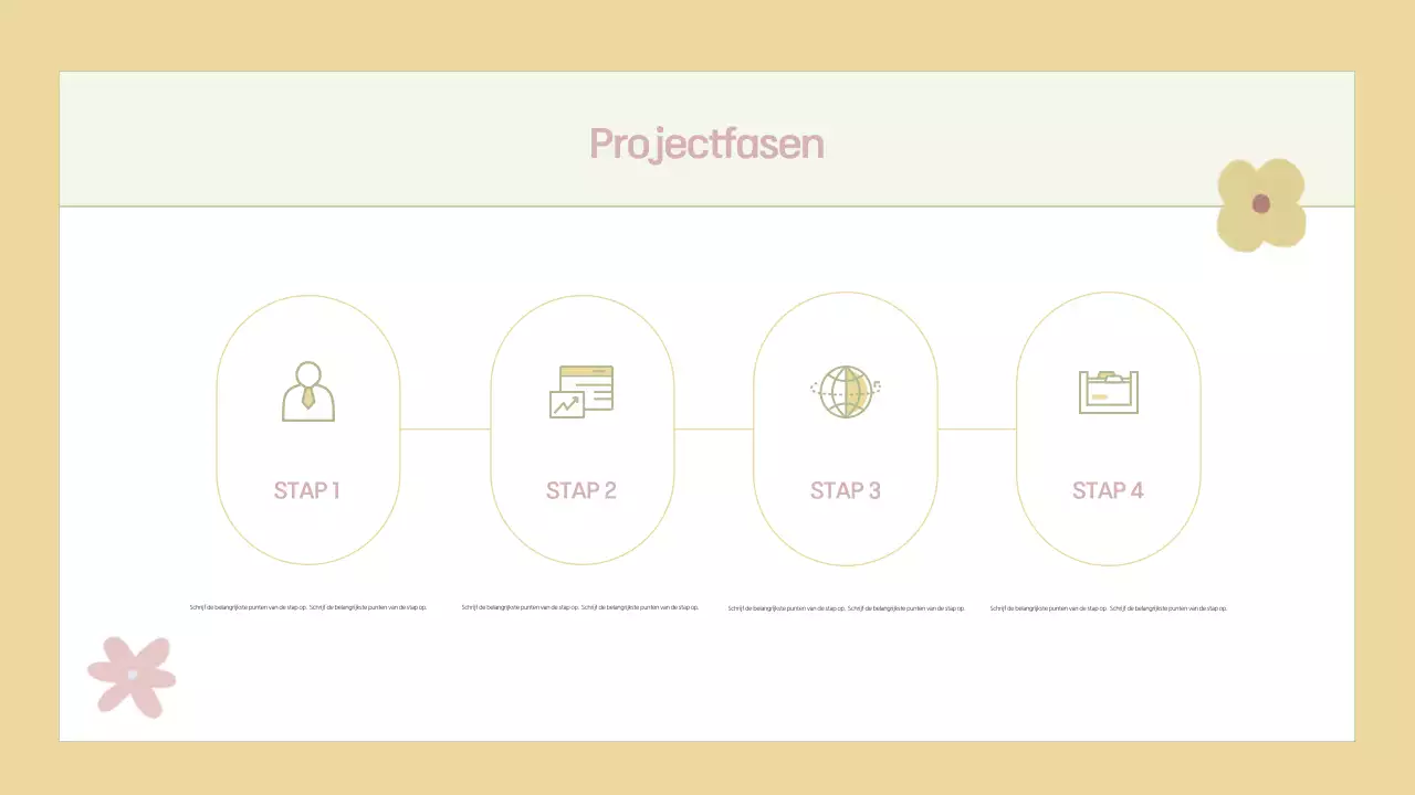 Een beige en eenvoudig projectvoorstel plannen