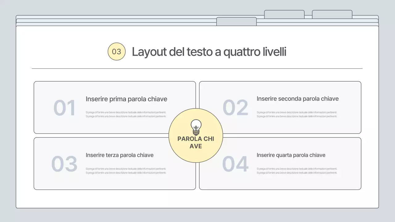Un business plan semplice e grigio