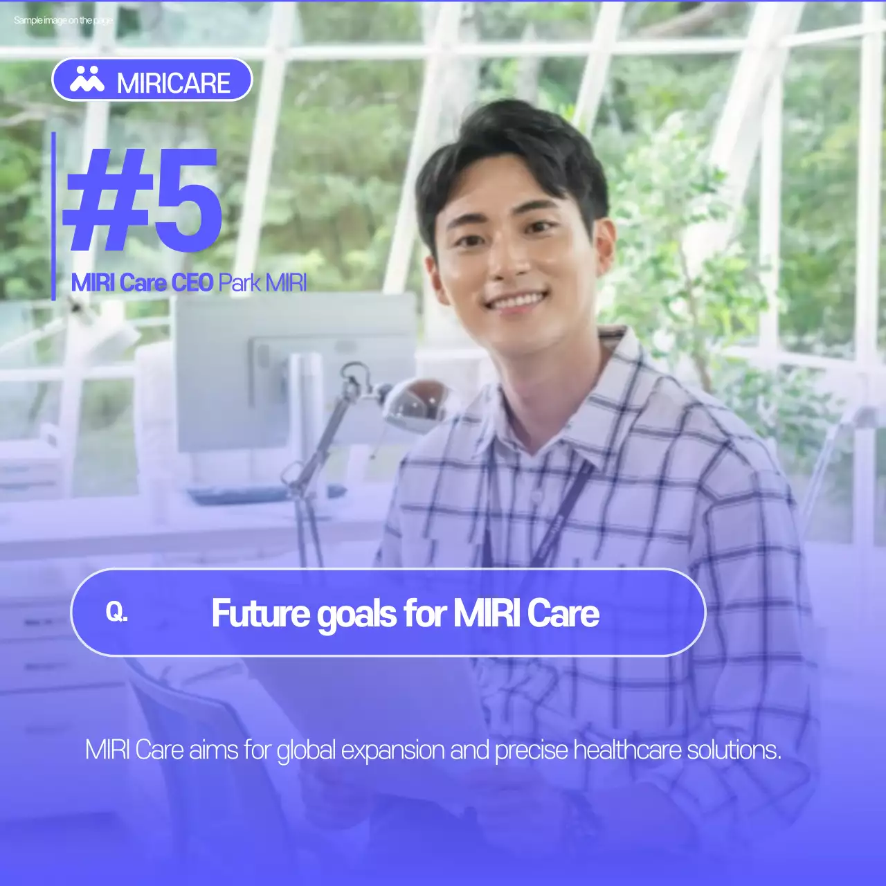 Blue Modern Interview Template Collection