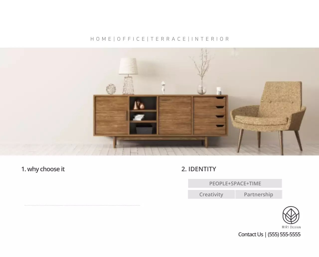 Kalender interior minimalis berwarna krem