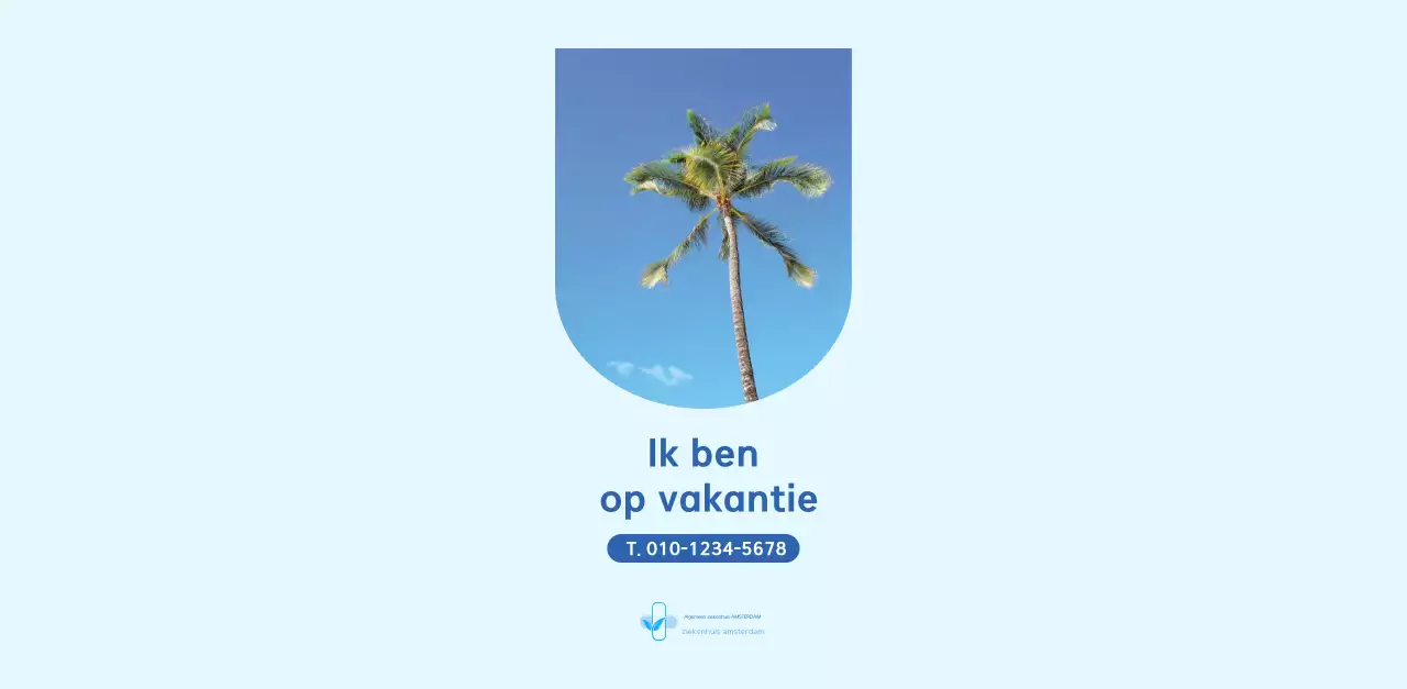 Blauwe moderne ziekenhuiskalender