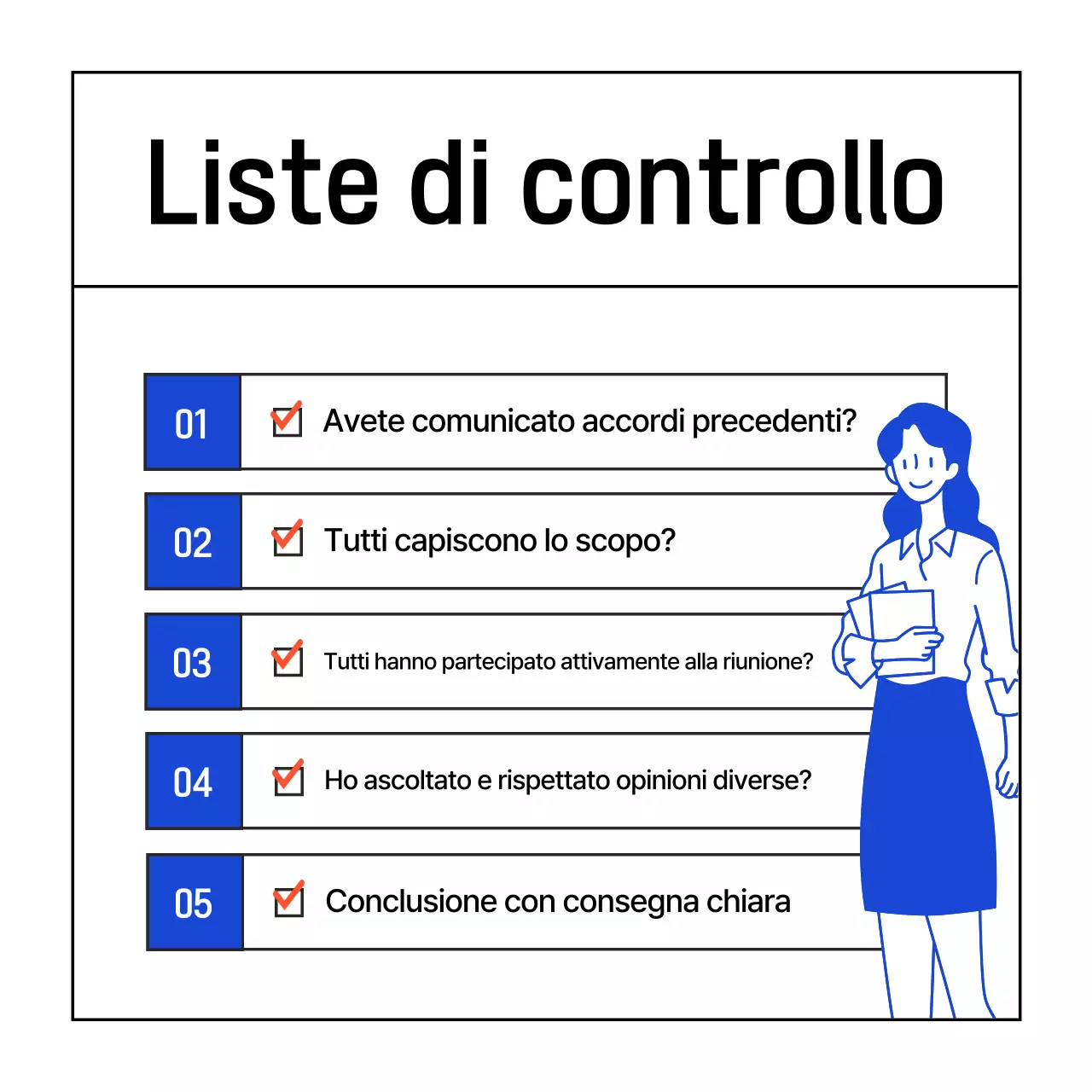 Riunioni di lavoro moderne nella newsletter blu