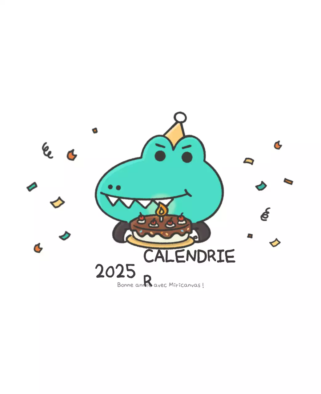 Un calendrier avec un concept d'illustration Ago mignon