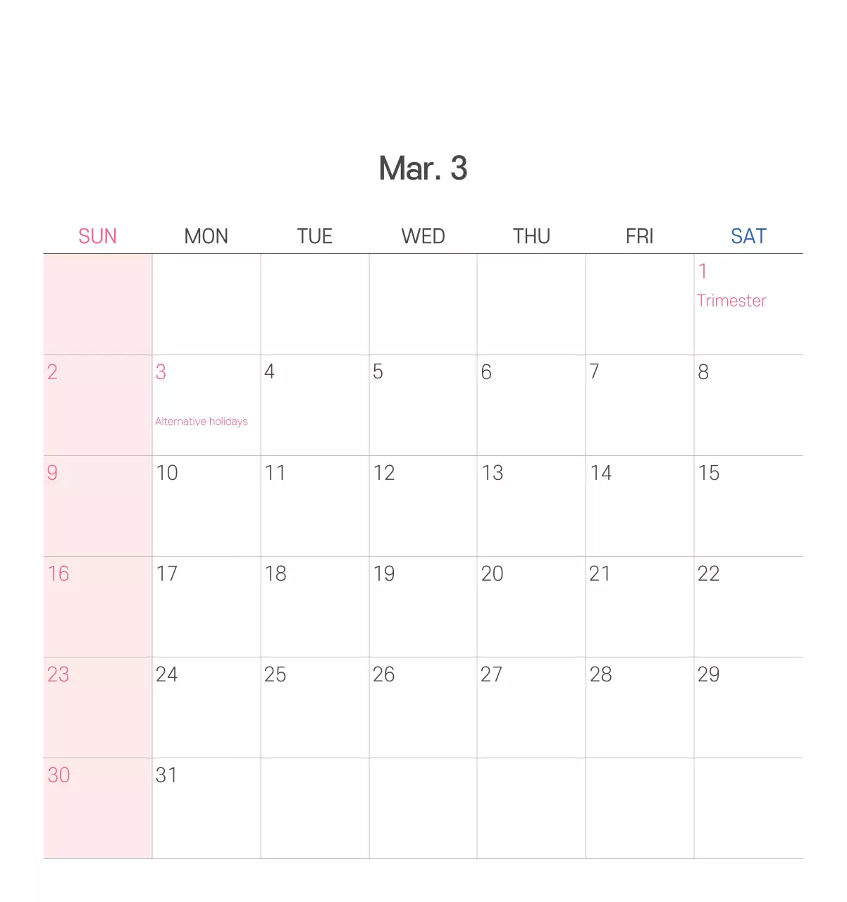 Ilustrasi gereja yang bersih dengan warna pastel