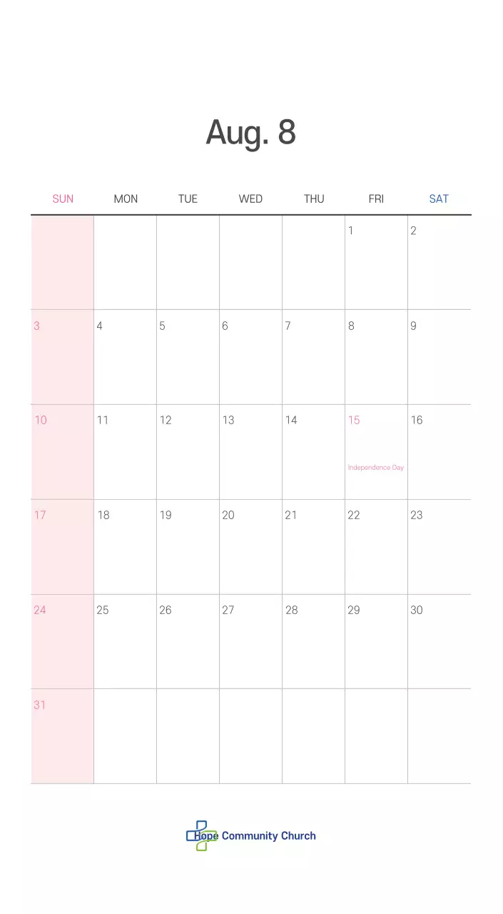 Ilustrasi gereja yang bersih dengan warna pastel