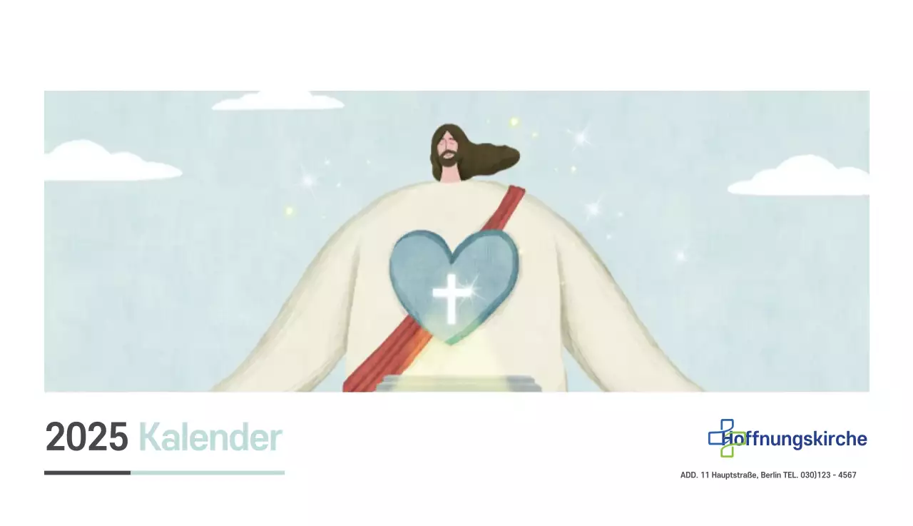 Pastell saubere Illustration Kirche