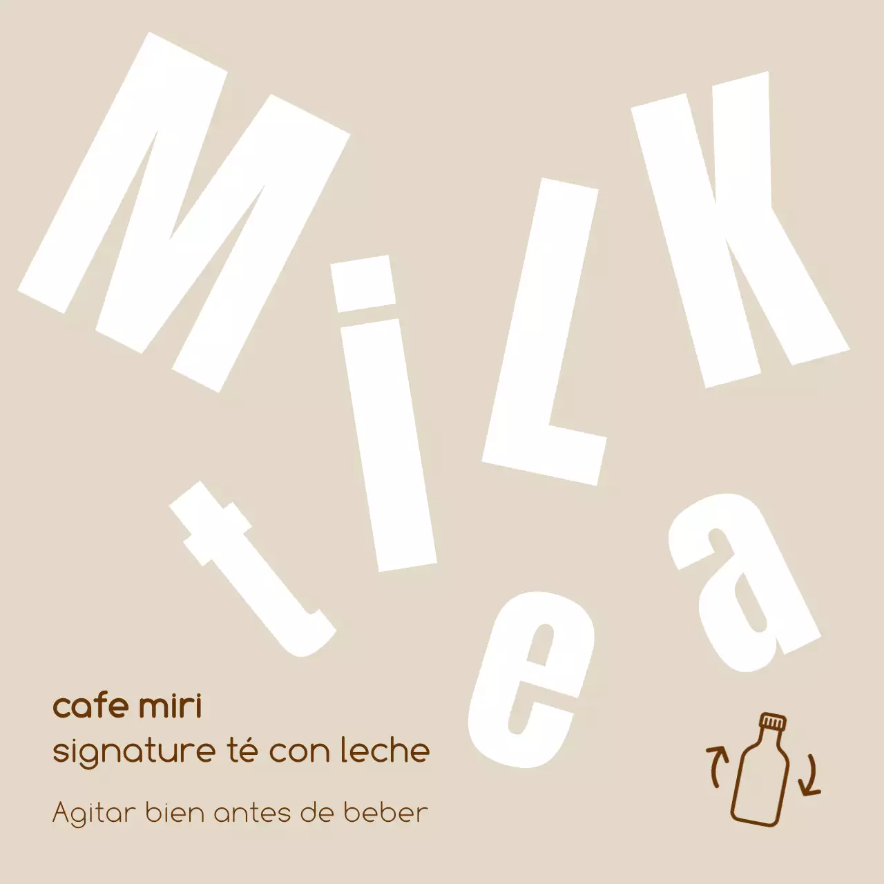 Cuelgabebidas moderno beige