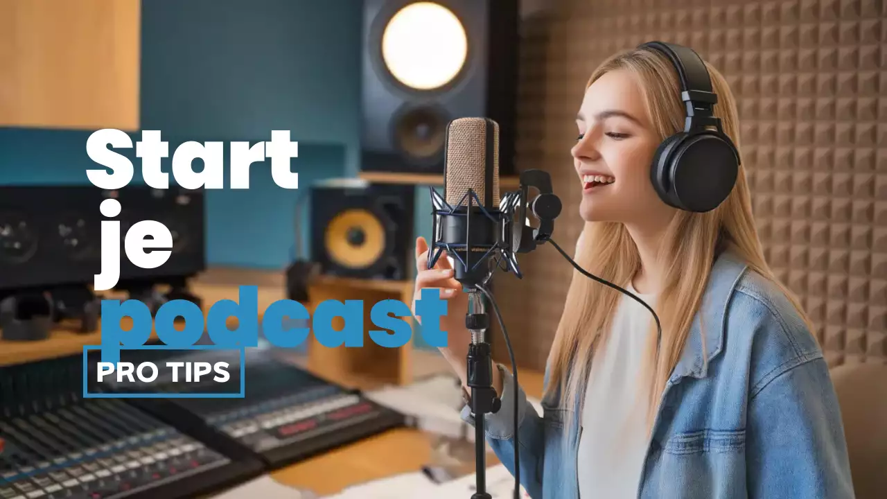 blauw modern podcast gids