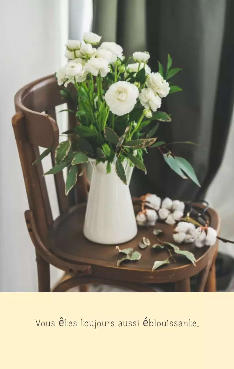 Calendrier botanique blanc et propre