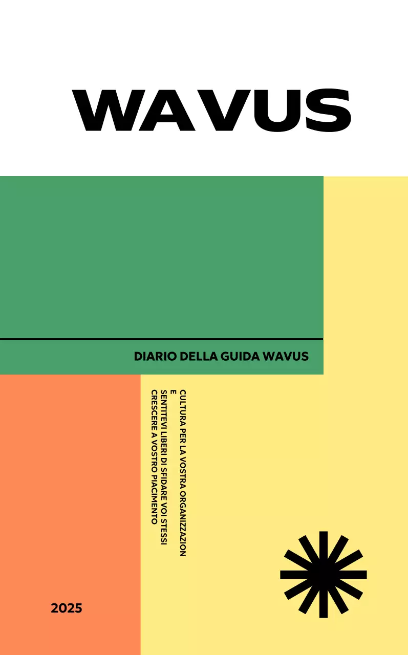 Un'agenda aziendale semplice con un tocco di colore