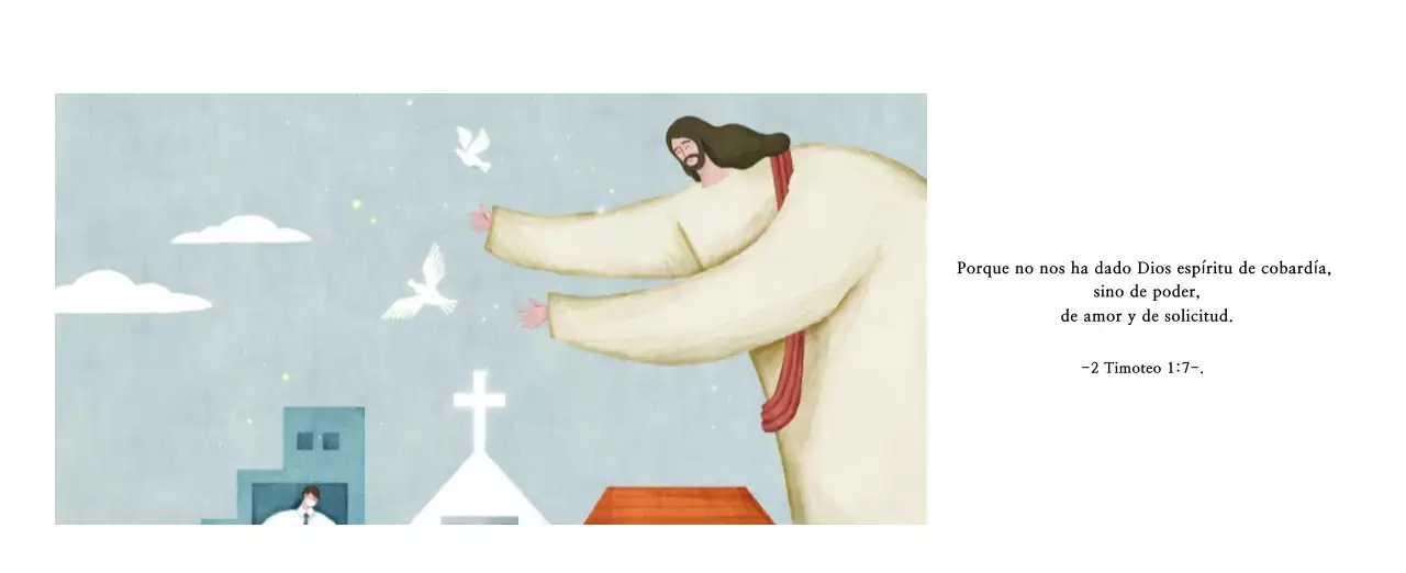 Pastel limpio ilustración iglesia