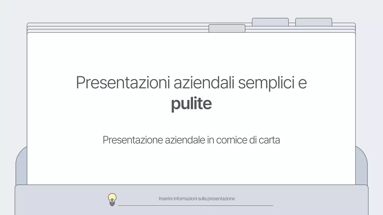 Un business plan semplice e grigio