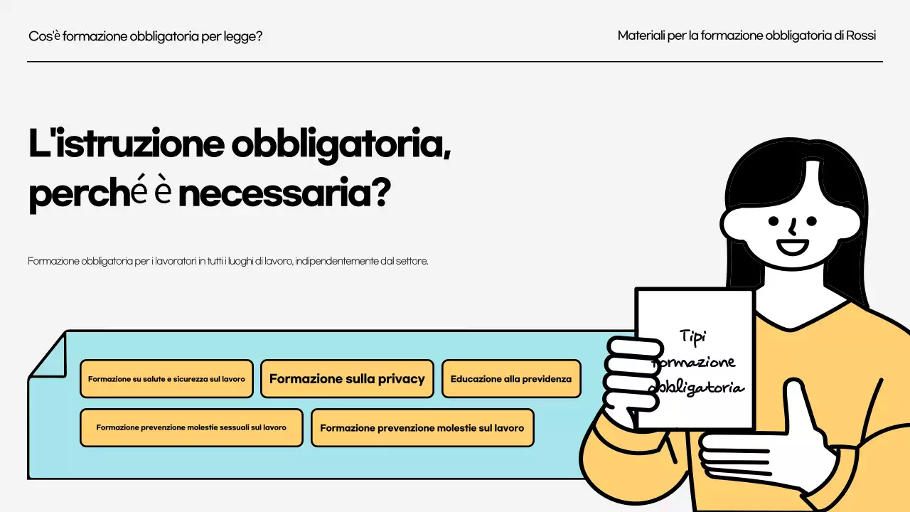 Formazione sulla prevenzione delle molestie sul luogo di lavoro Formazione obbligatoria