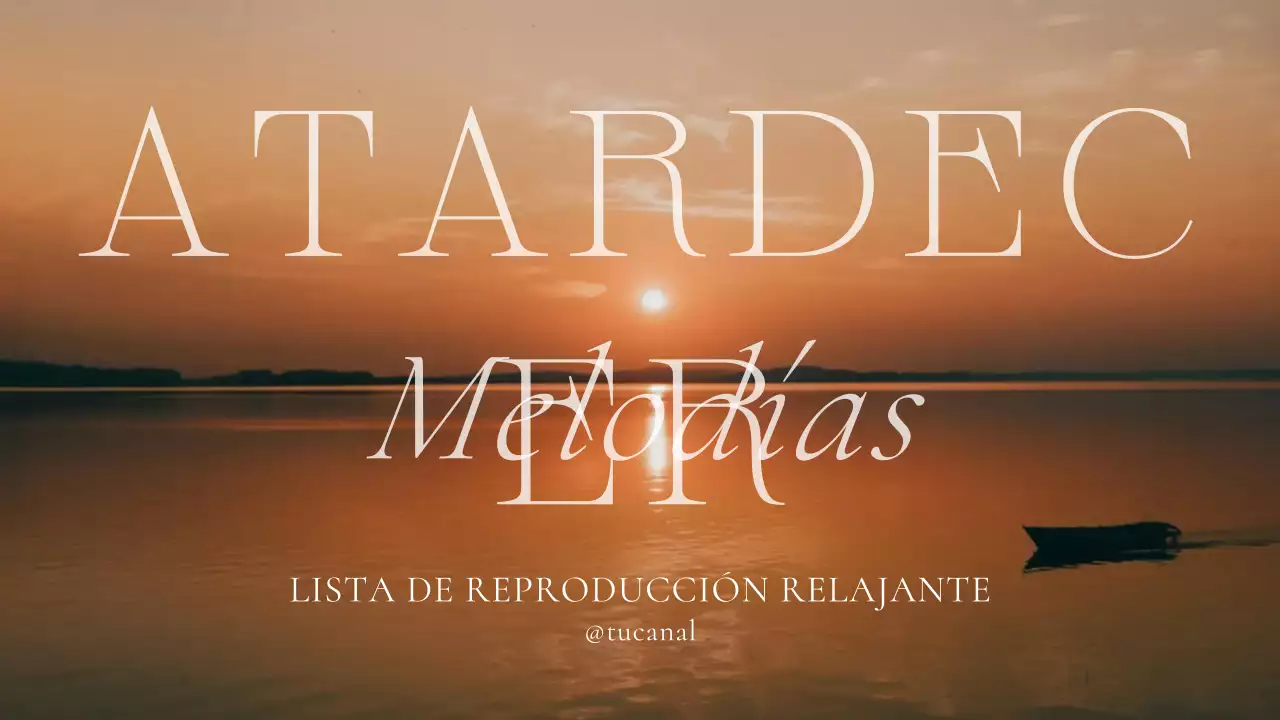 anuncio de la lista de reproducción minimalista naranja