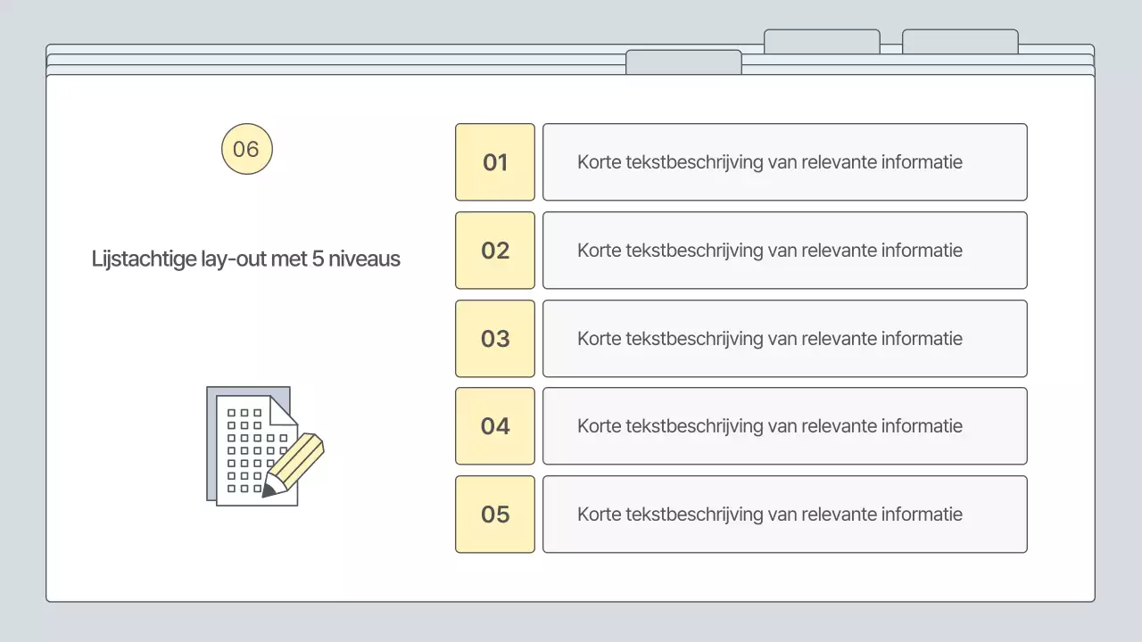 Een eenvoudig, grijs ondernemingsplan