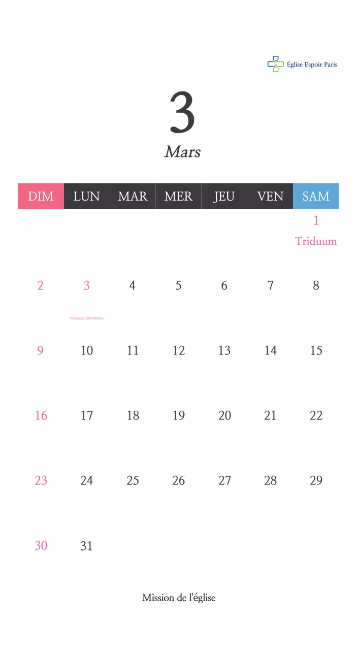 Calligraphie simple Promotion de l'église biblique