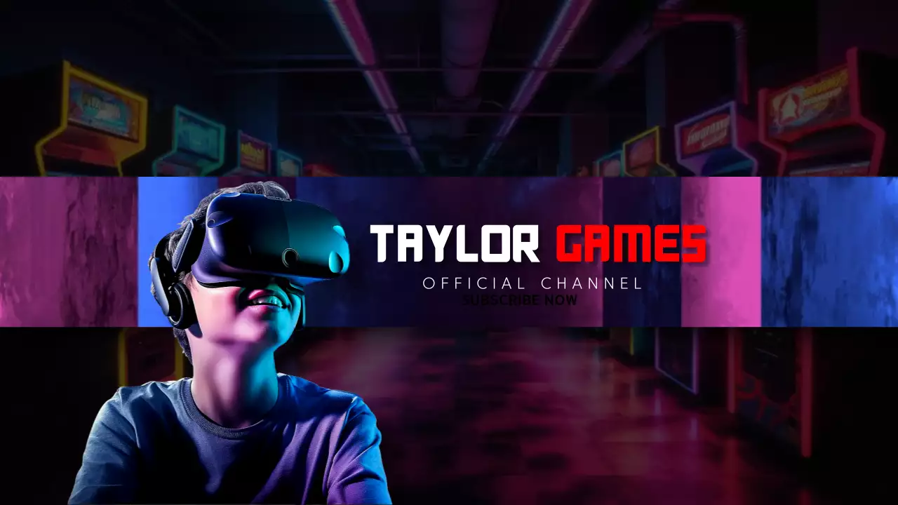 Neon Trendy Gaming Promotion YouTube Thumbnail