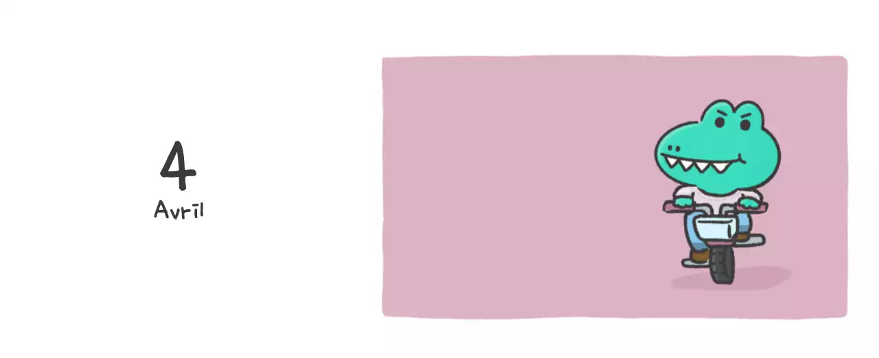 Un calendrier avec un concept d'illustration Ago mignon