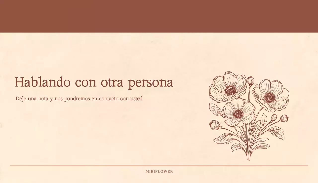 Un calendario sentimental de floristería en papel de lana marrón claro y marrón concepto