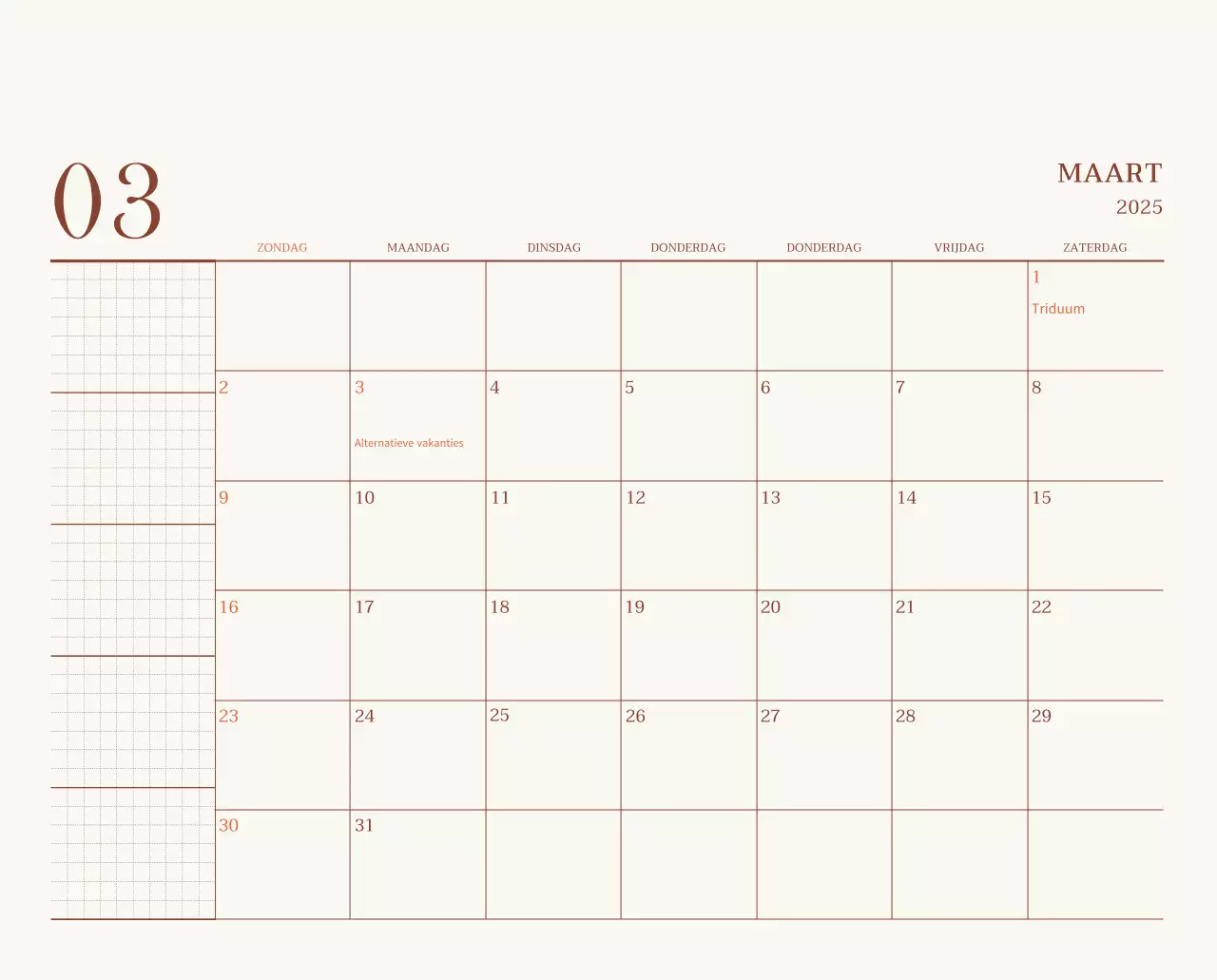 Promote Beige Vintage Café