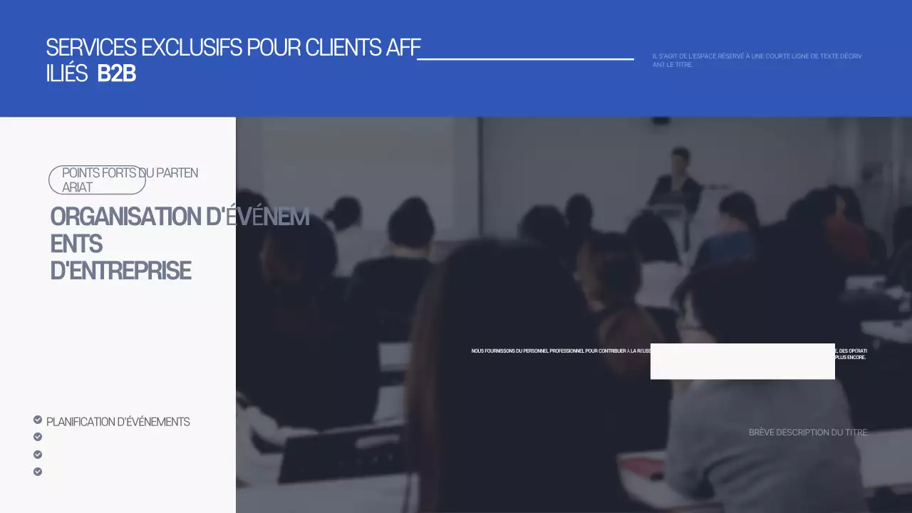 Proposition de partenariat avec le centre de villégiature moderne de Farang