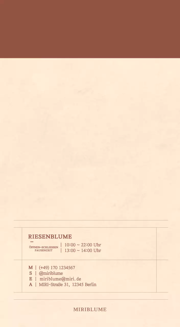 Ein sentimentaler Blumenkalender in hellbraunem und braunem Wollpapierkonzept