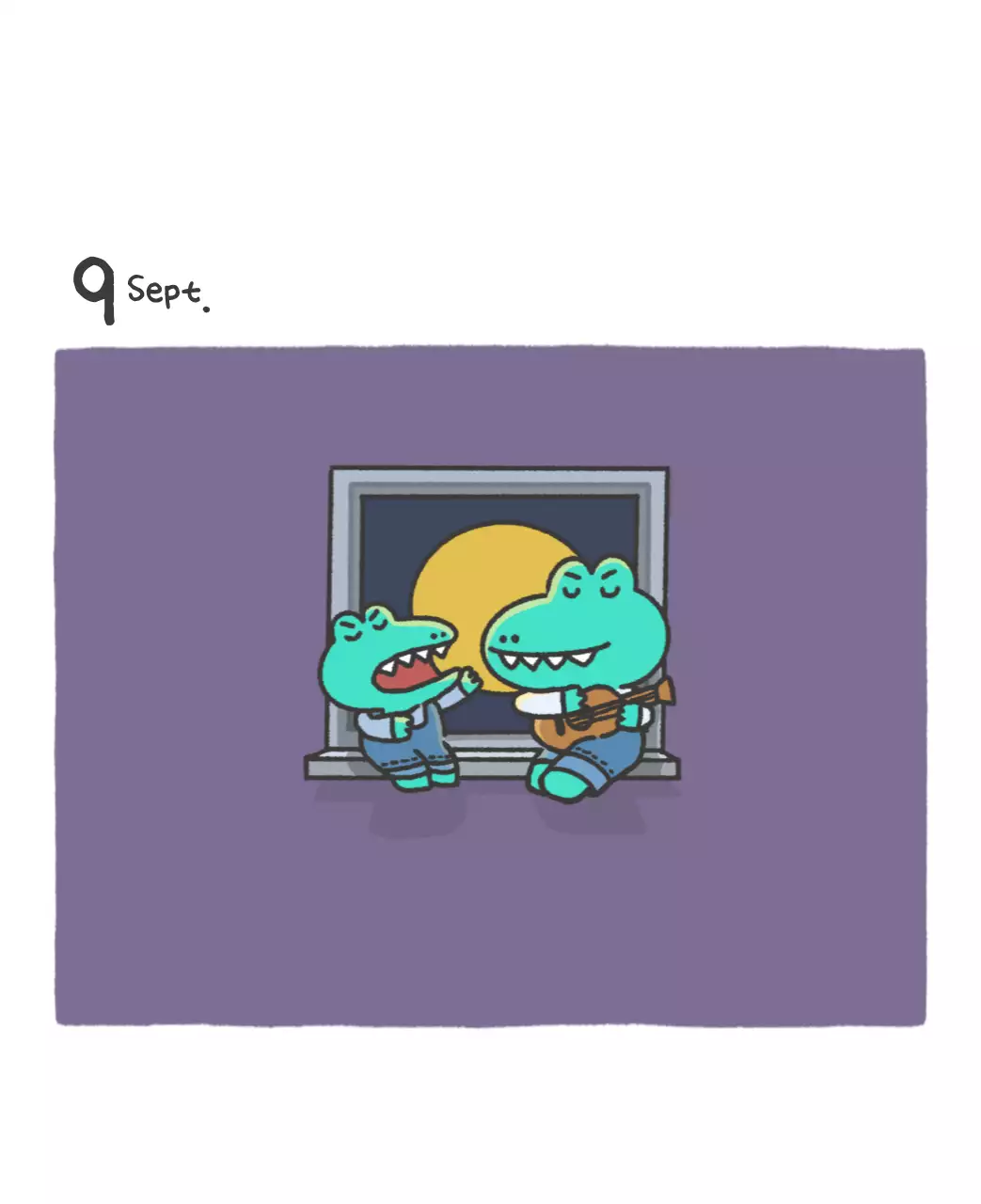 Un calendrier avec un concept d'illustration Ago mignon