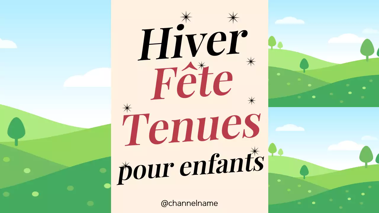 Promotion Rouge Festive pour les enfants