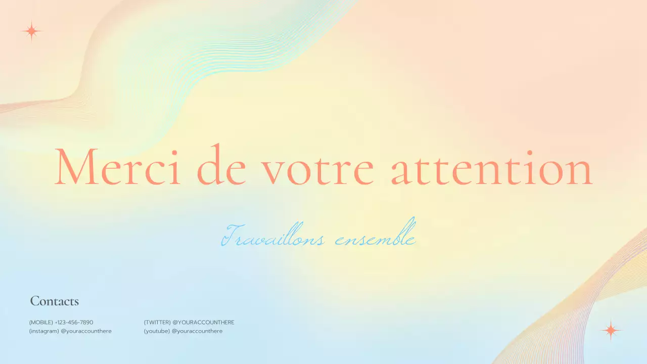 portefeuille marketing élégant et pastel