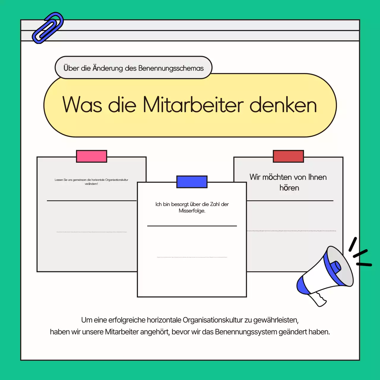 Ein blauer, kitschiger Business Guide