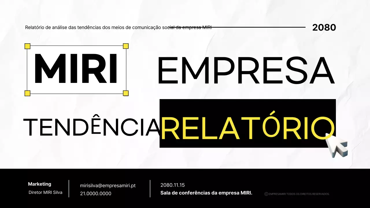 Fornecimento de informações sobre o relatório Black Modern