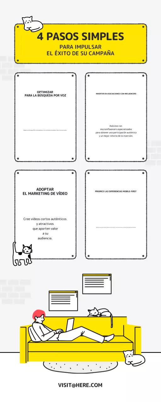 yellow modern marketing strategy información