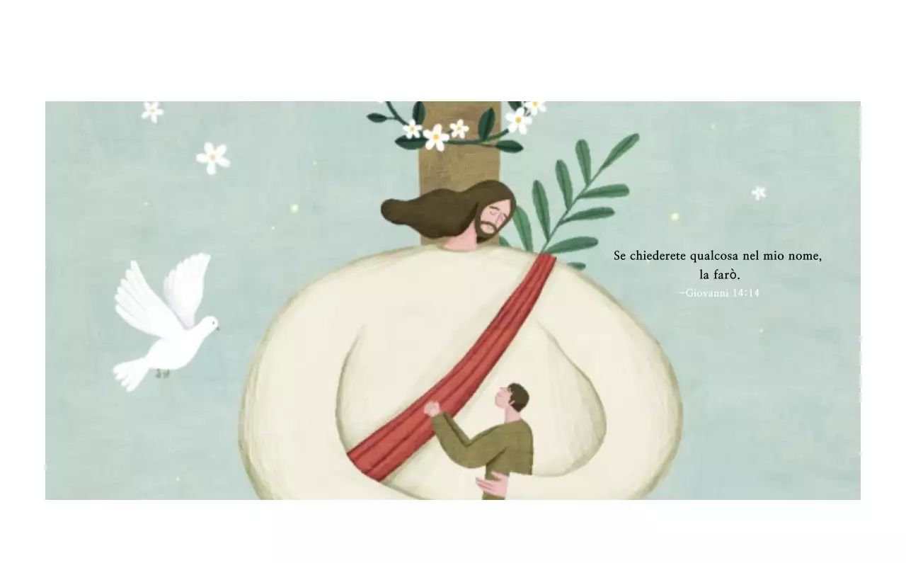 Chiesa illustrazione pulita pastello