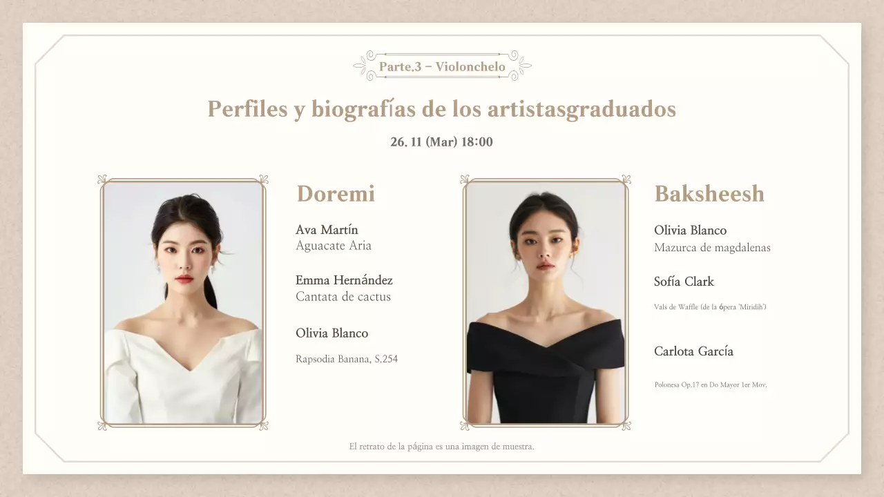 Guía de conciertos de Clásica Beige