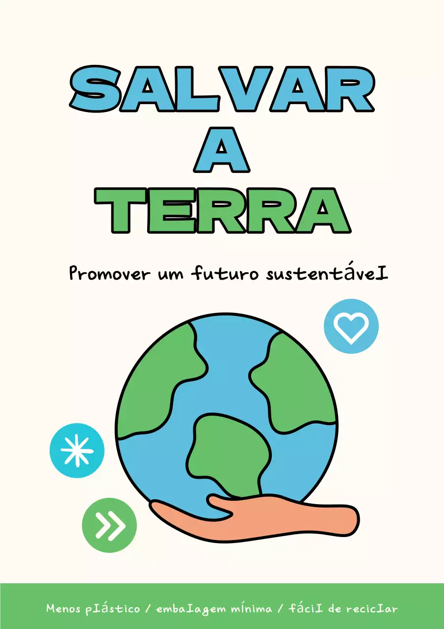 A campanha ambiental simples da Green