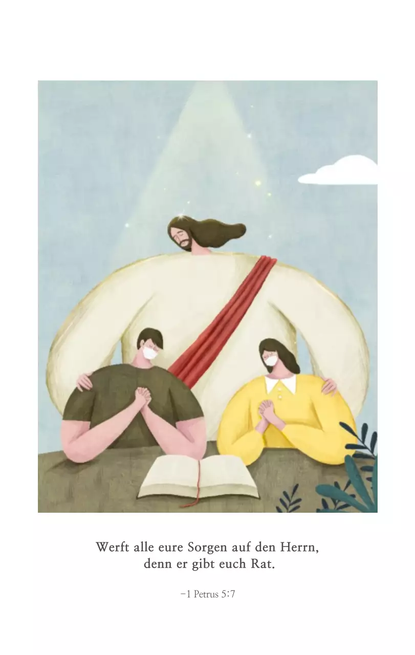 Pastell saubere Illustration Kirche