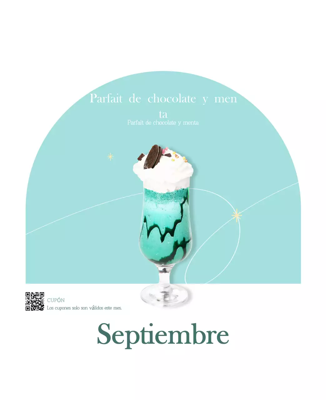 Un moderno calendario de cafeterías con recomendaciones para la bebida del mes