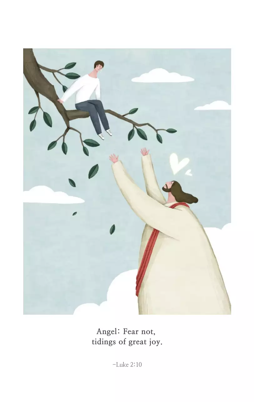 Ilustrasi gereja yang bersih dengan warna pastel