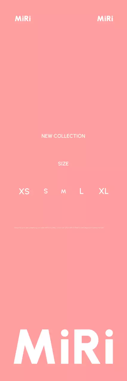 Anúncio de moda minimalista cor-de-rosa