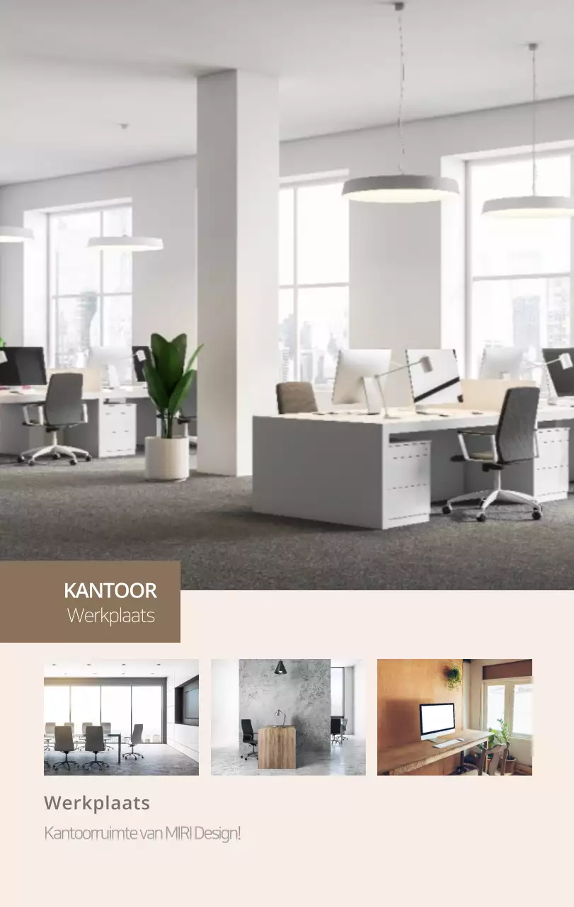 Beige minimalistische interieurkalender