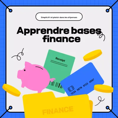 L'éducation financière moderne bleue
