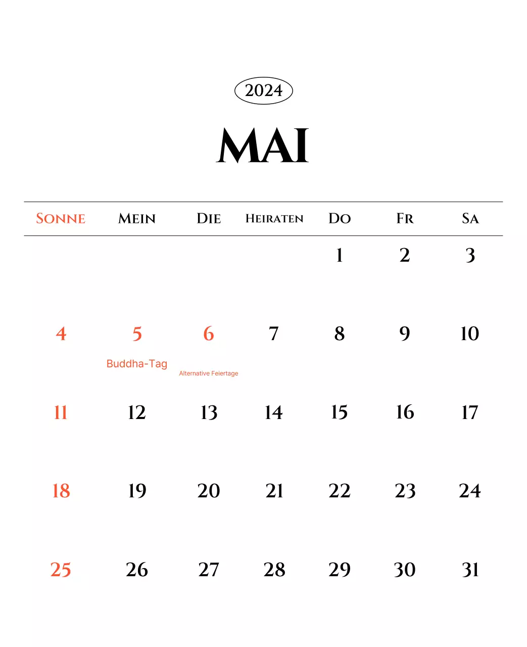 Einfacher Kalender mit schwarzer und weißer emotionaler Reisefotografie Konzept