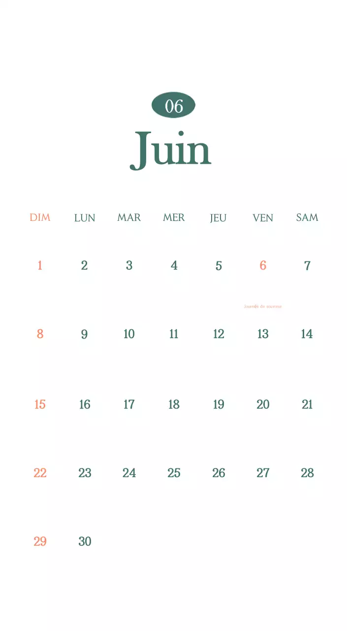 Un calendrier moderne pour les cafés avec des recommandations sur la boisson du mois.