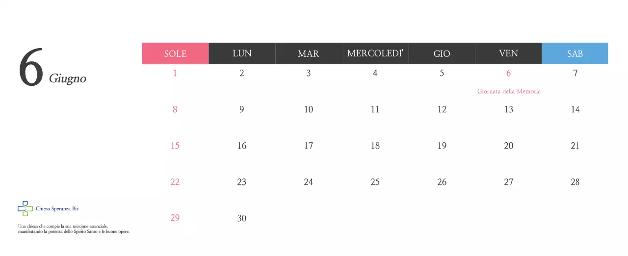 Promozione della chiesa biblica in calligrafia semplice