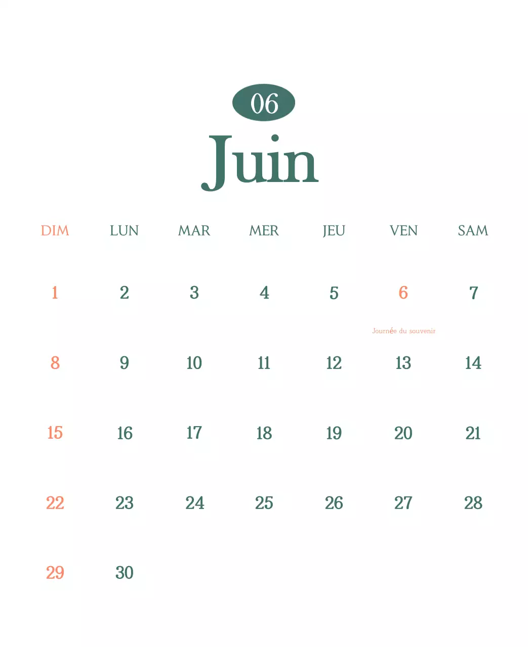 Un calendrier moderne pour les cafés avec des recommandations sur la boisson du mois.