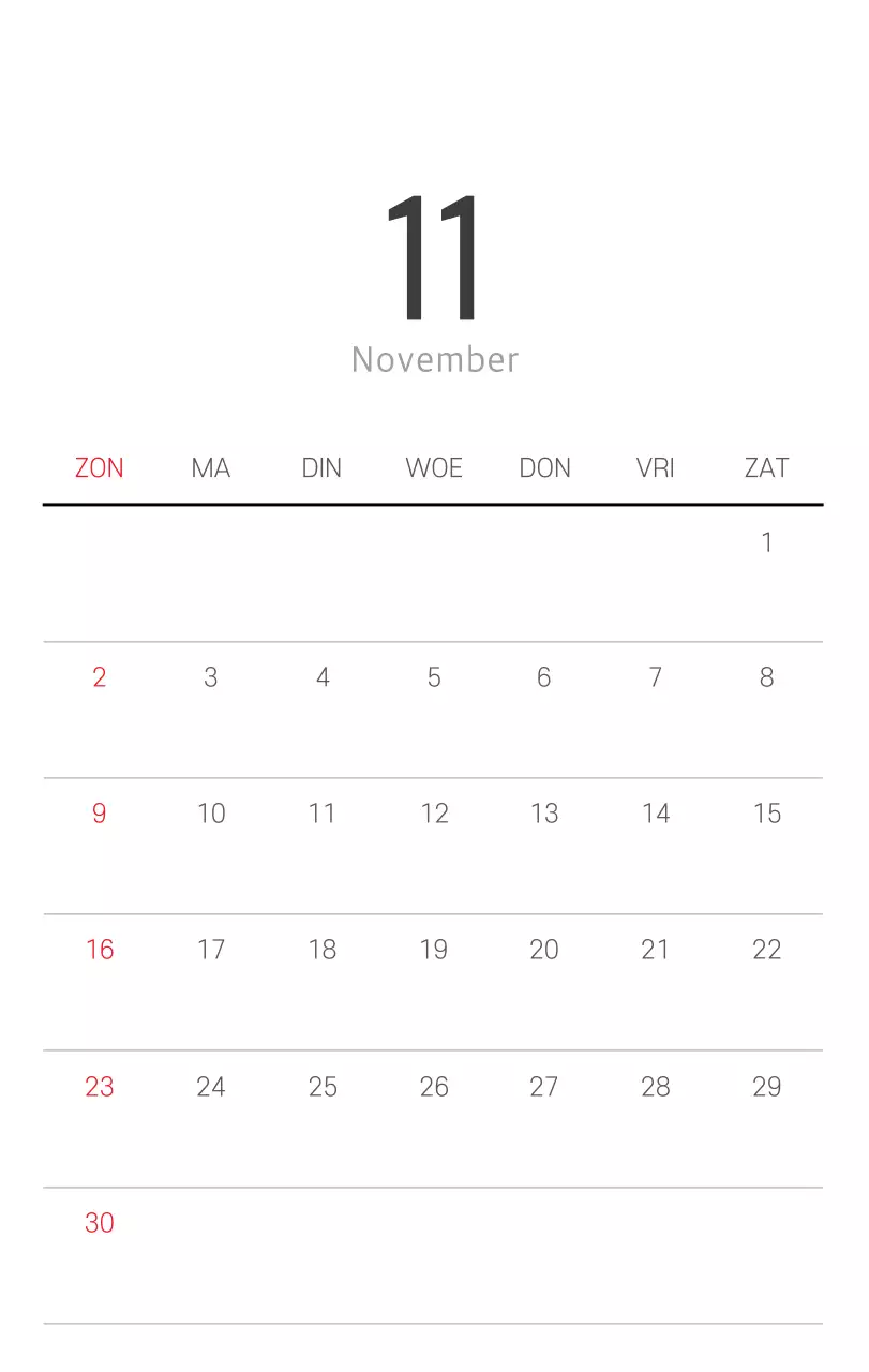 Witte schone botanische natuurkalender