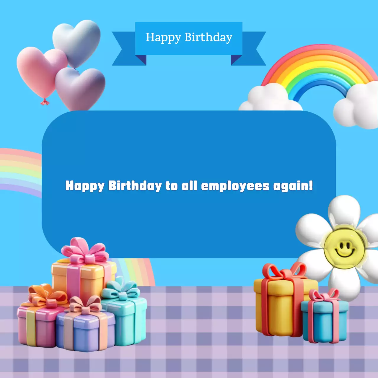 Convite para evento de aniversário na moda azul Instagram Carousel